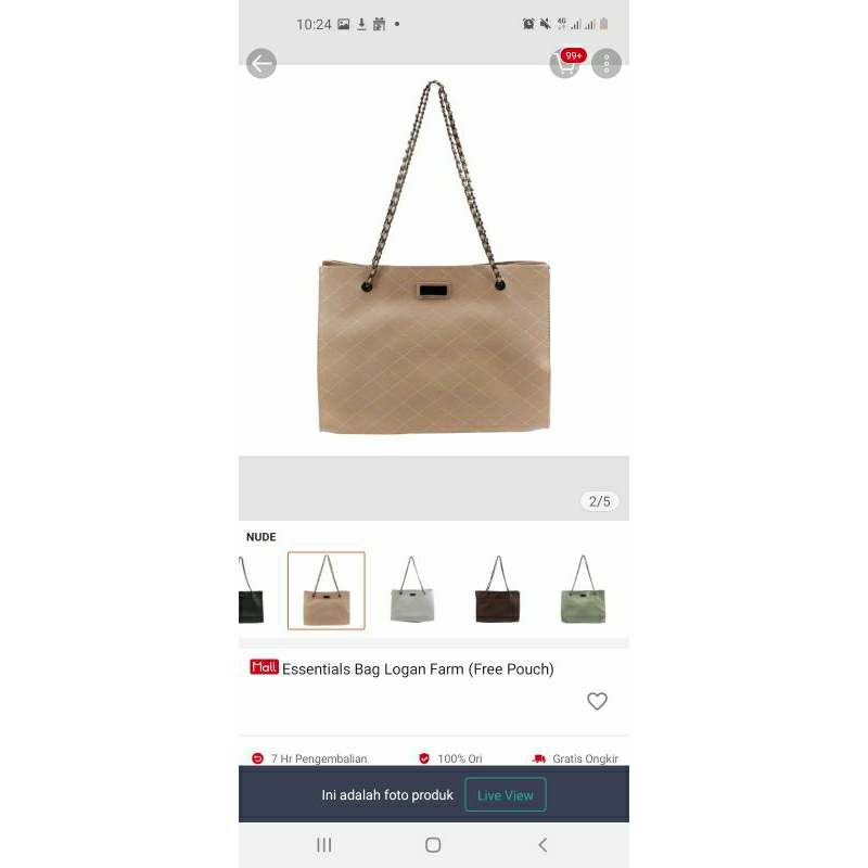 Tas urban&Co warna nude (PL)