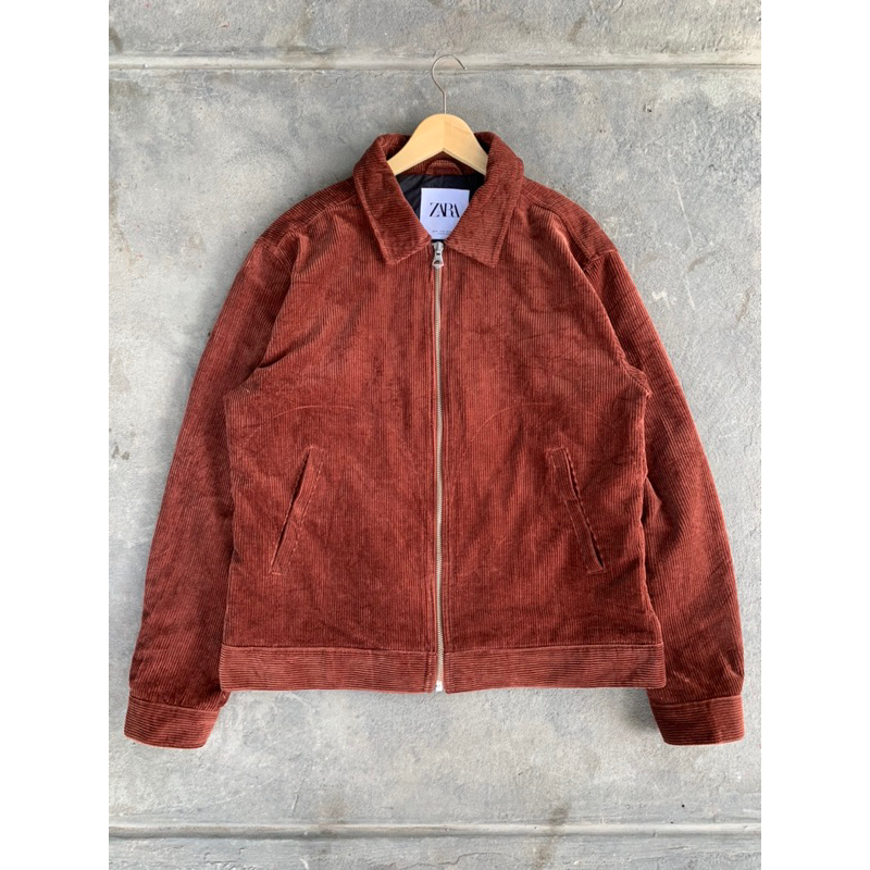 JAKET CASUAL CORDUROY ZARA MAN MADE IN TURKEY