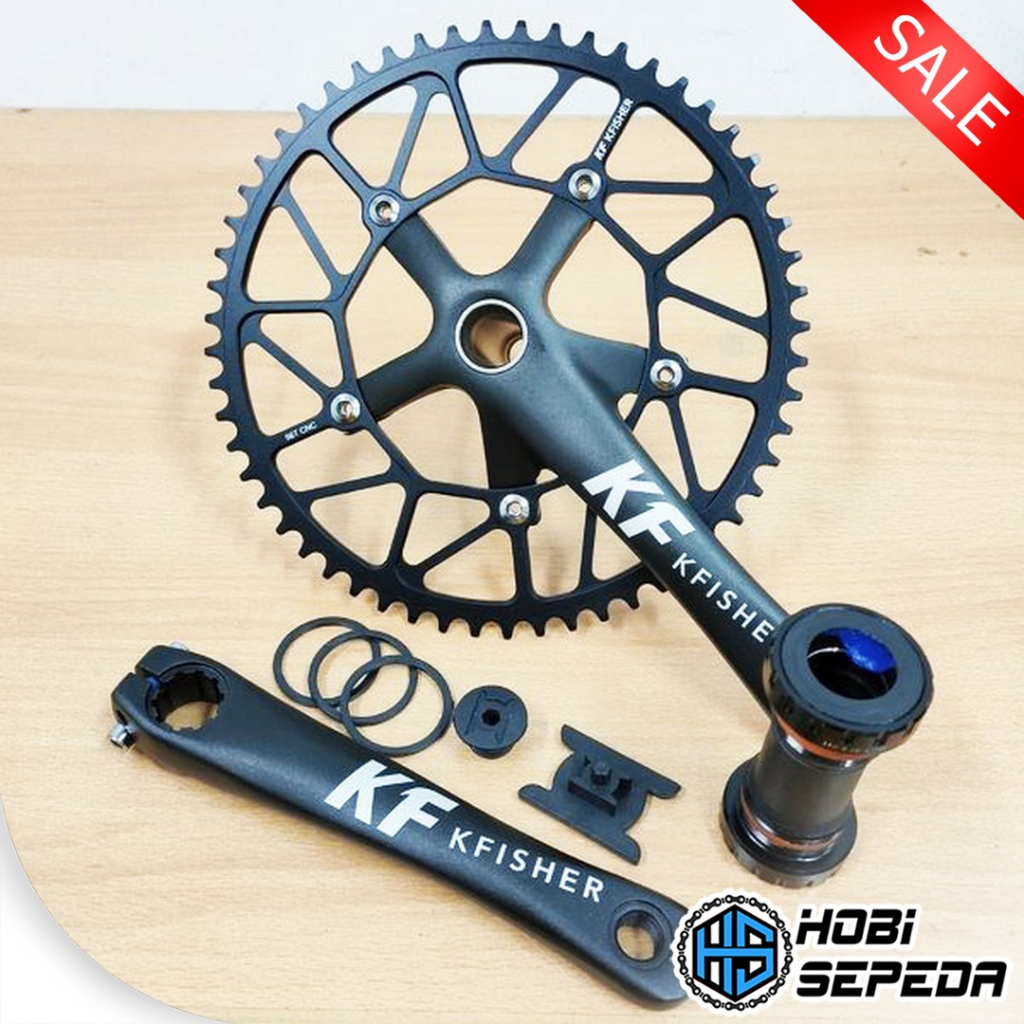 Crankset Hollow tech Kfisher 56T high quality lengkap BB