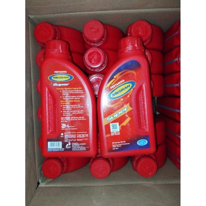 oli mesran super 0.8 liter (botol)
