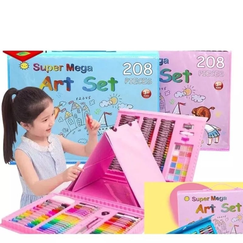 

Set crayon Alat Menggambar atau Mewarnai 150/208 pcs hemat lebay