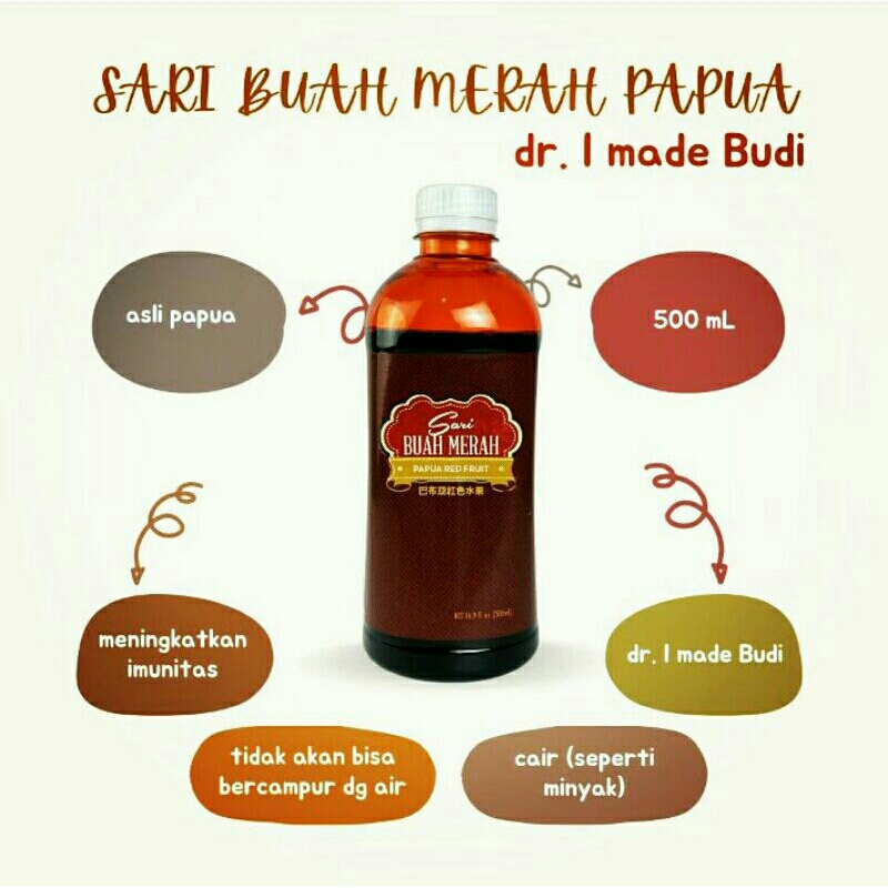 

SARI BUAH MERAH CAIR PAPUA 500 ML