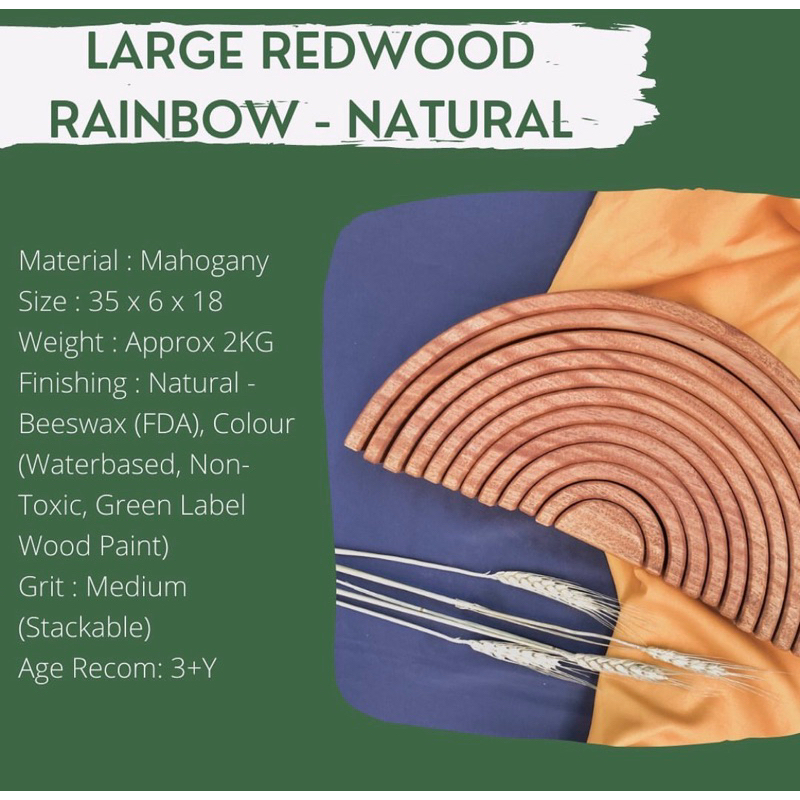 large redwood rainbow asa wooden toys