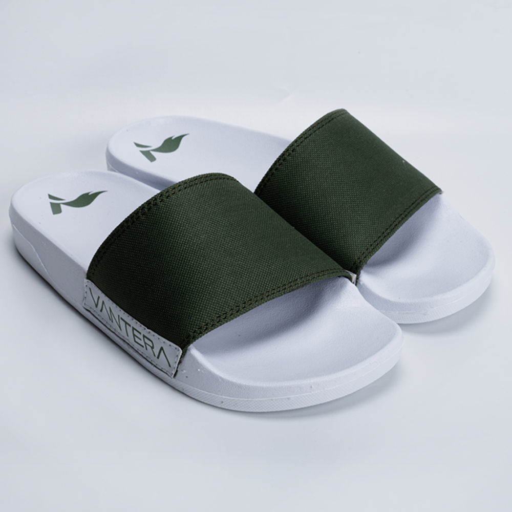 Vantera Official - Onex Canvas Series White | Sandal Slipper | Sandal Pria | Sandal Wanita | Sandal 