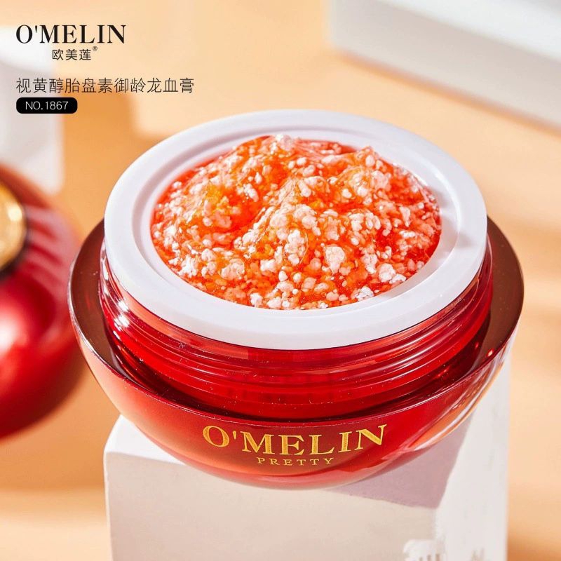 Original 50gr Omelin Dragon Blood Krim Pemutih Wajah Hasil Nyata