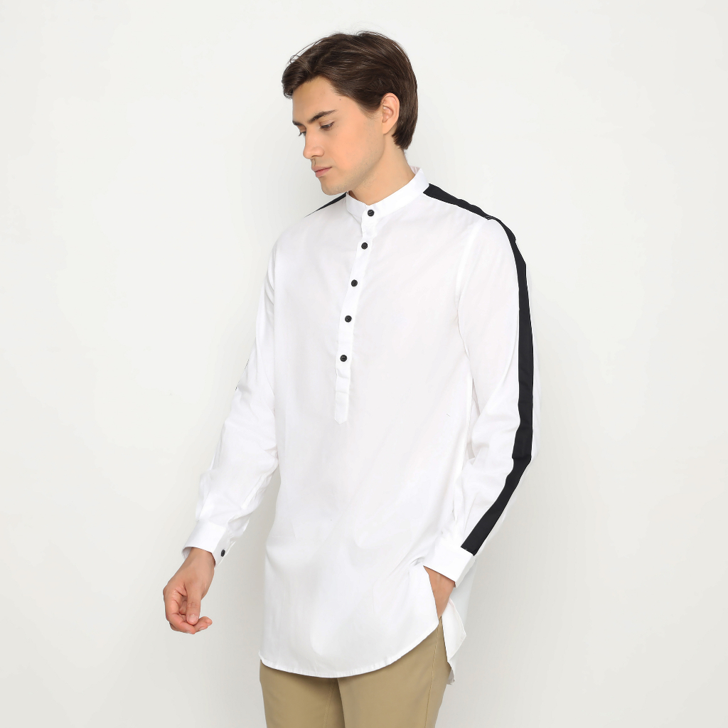 6133 Kurta Kombinasi & Kurta List Lengan Panjang Pakistan Mix Slim Murah