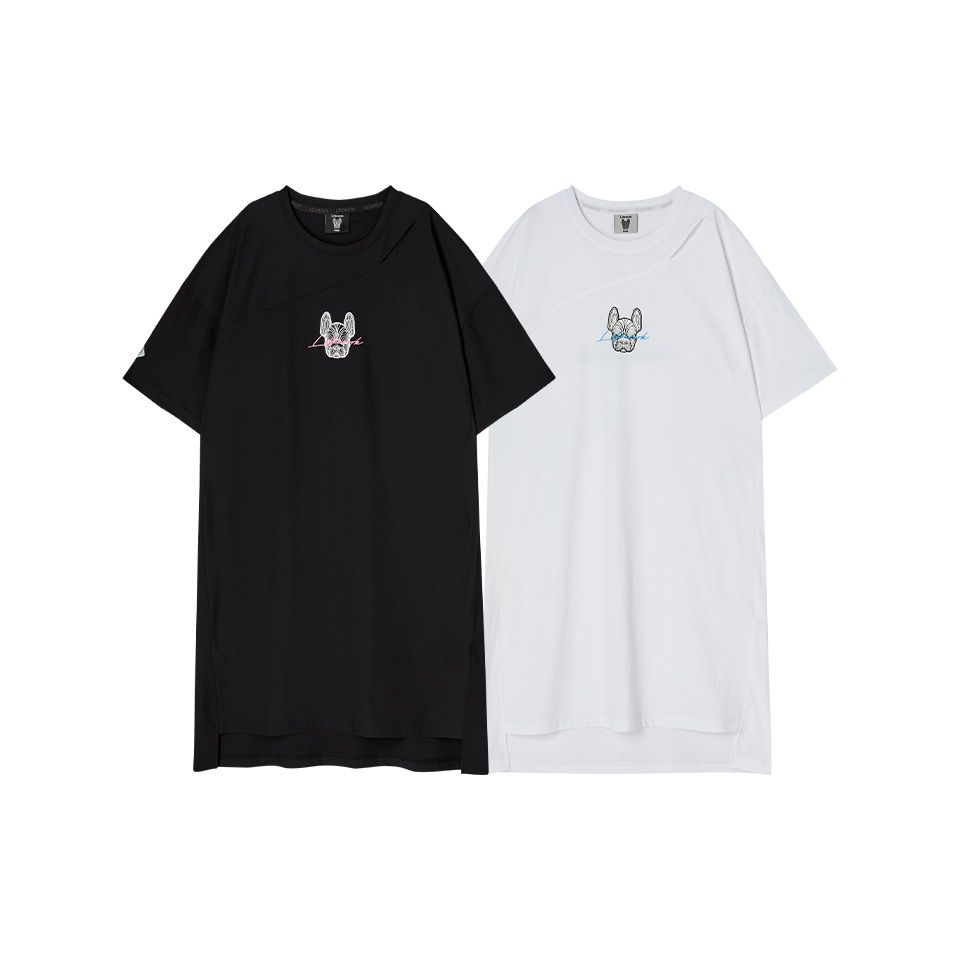 LF big  short sleeved logo dress