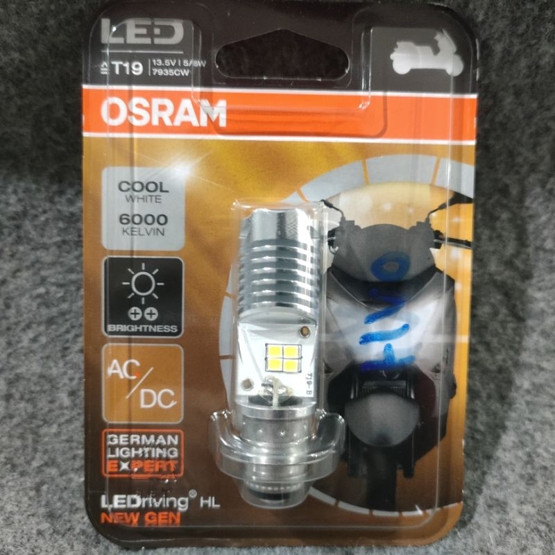 LAMPU LED 2 SISI  OSRAM AC / DC  BUAT MOTOR / BEAT -  MIO - VARIO 125 OLD - SUPRA 110 - REVO