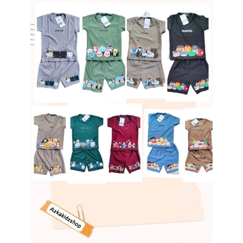 SETELAN PENDEK KNIT ZARA