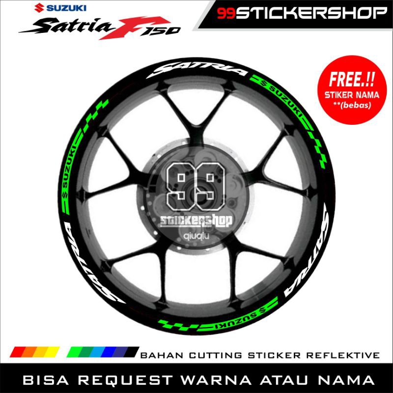 Stiker velg motor Satria FU 150