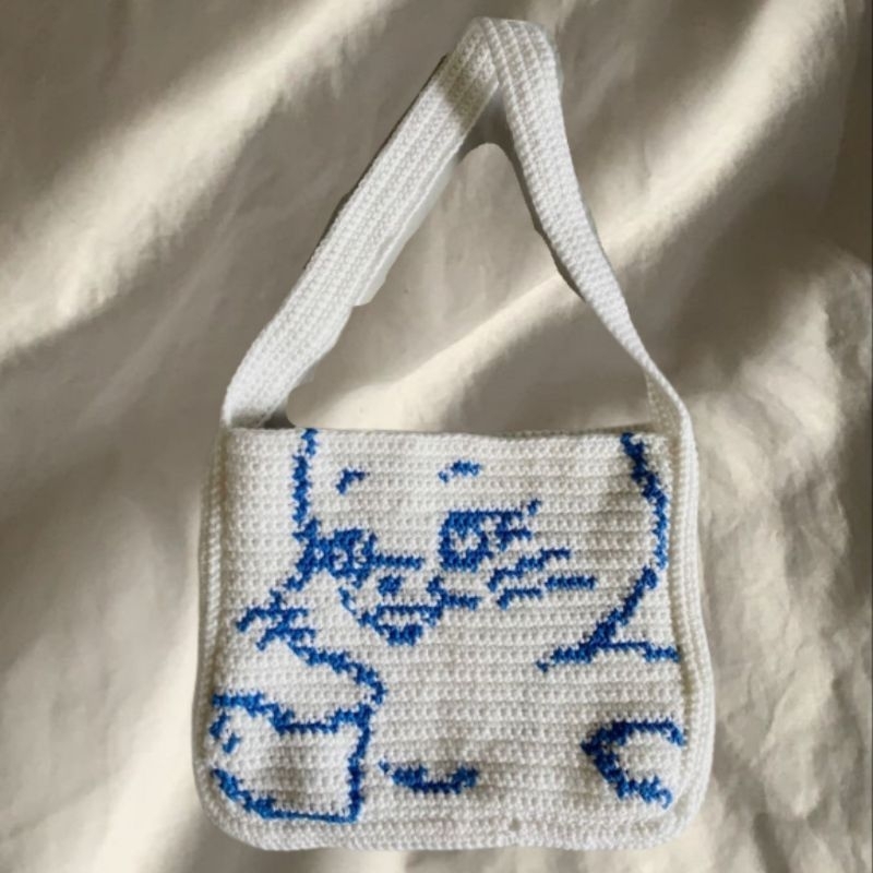 New Jeans Crochet Shoulder Bag