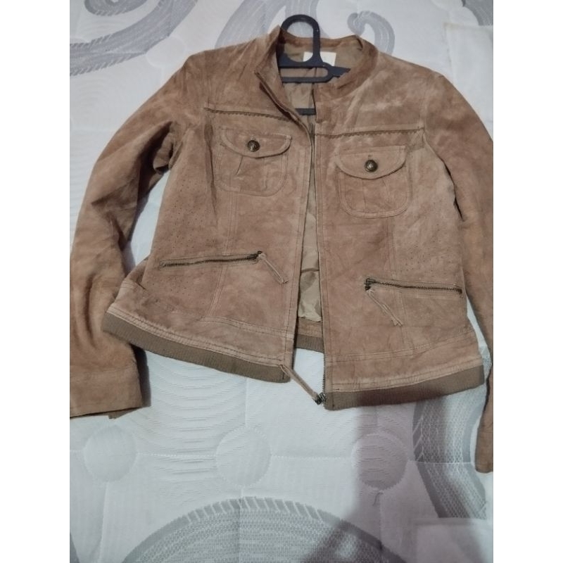 Jaket Wanita Kulit Suede preloved