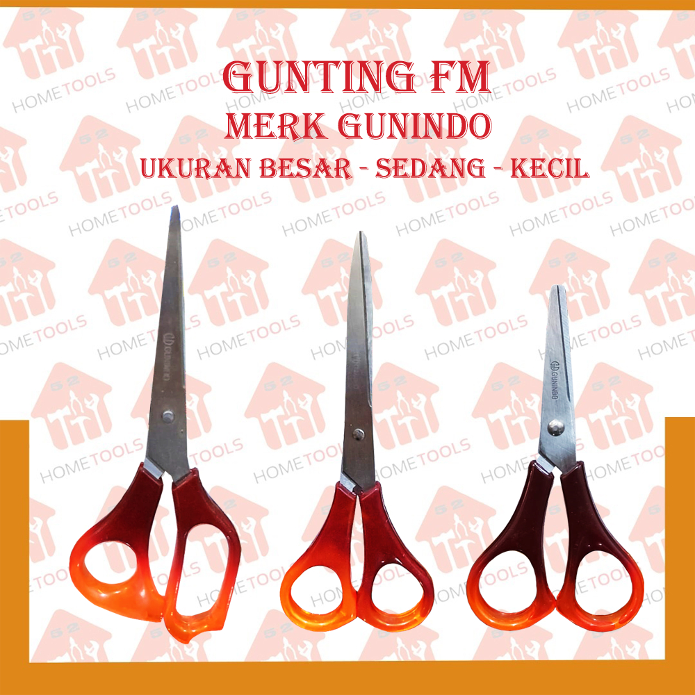 

Gunting Serbaguna Merk FM GUNINDO Varian Ukuran 5" - 6" - 7