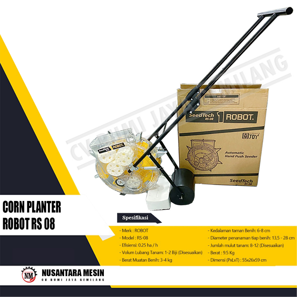 ALAT TANAM JAGUNG ROBOT RS 08 AUTOMATIC HAND PUSH SEEDER