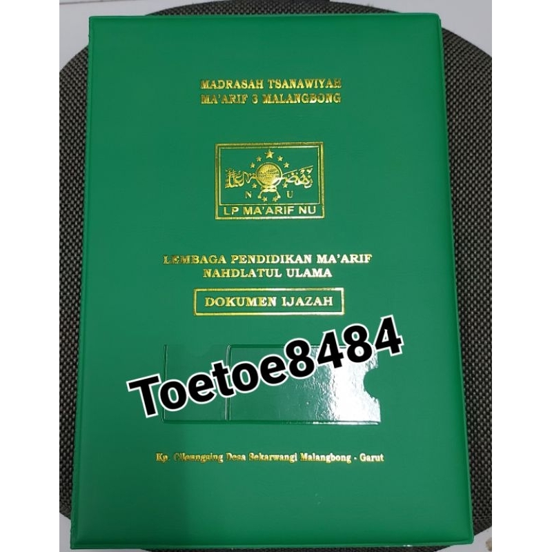 Map Raport /Ijazah Custom isi 14 lembar (7set) mika doff