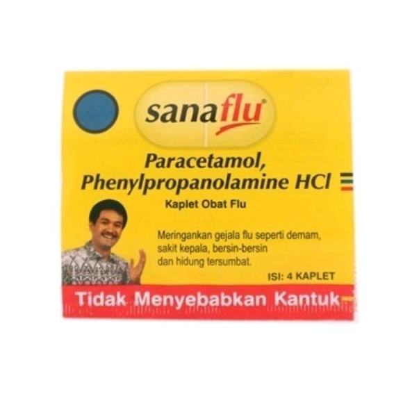 Sanaflu Strip 4 tablet  | Sanaflu | Obat flu dan demam