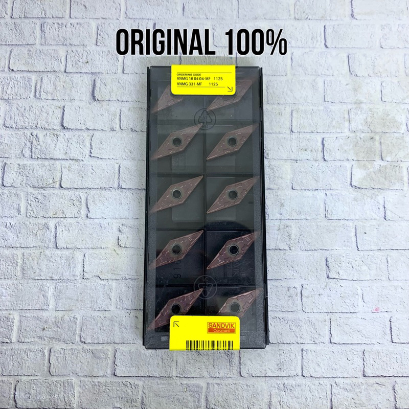 Insert VNMG 160404-MF Original Sandvik baru..VNMG 16 04 04..VNMG160404