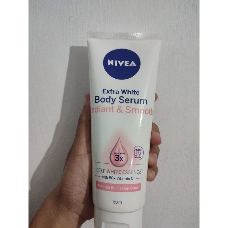 nivea body serum radiant smooth