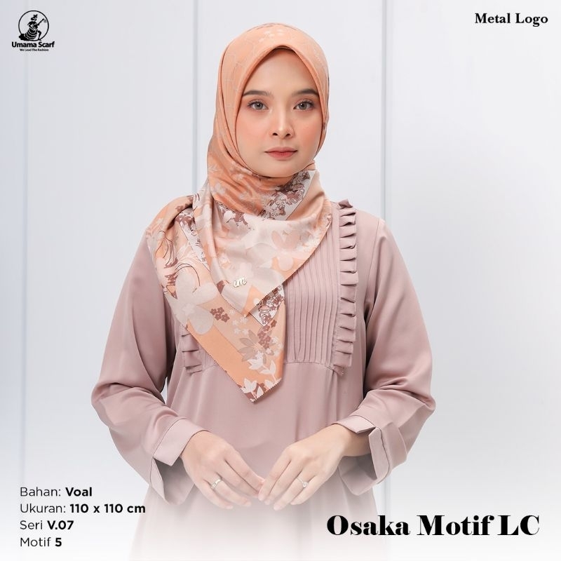 Jilbab S4 Voal Osaka Motif LC ( Motif 5 ) ORIGINAL UMAMA SCARF