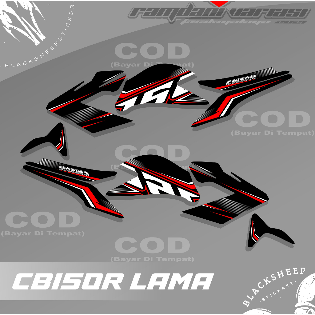 STRIPING CB150R OLD - STIKER CB150R LAMA - STRIPING CB150R