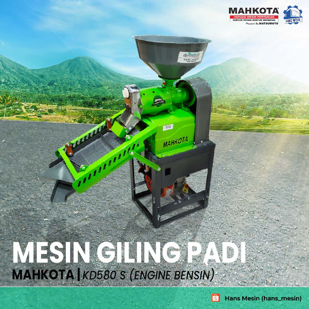 MESIN GILING PADI MAHKOTA KD-580 S