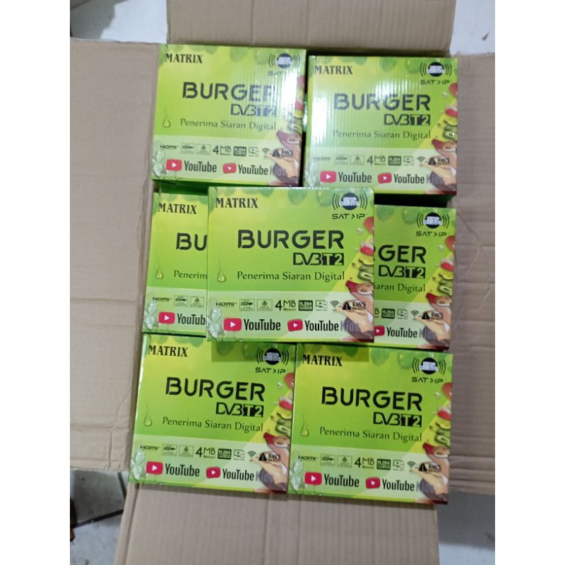 MATRIX BURGER HIJAU / SET TOP BOX MATRIX BURGER / STB ANTENA DIGITAL / TV TABUNG