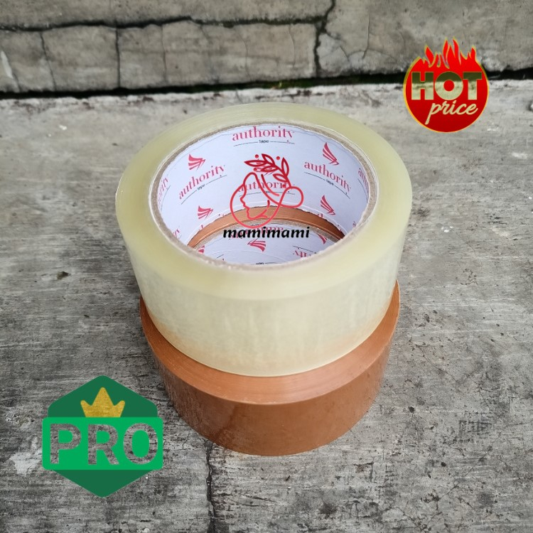 

Lakban Bening & Coklat 45mm x 100 yard Selotip 2 inch x 100Yard Kuat Ekonomis