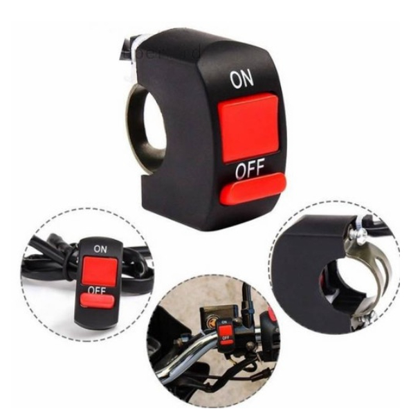 Saklar Lampu Motor On Off Switch Universal Saklar Stang Motor 2 Tombol / saklar stang on/off