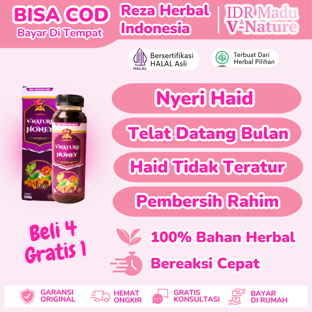 IDR MADU V-NATURE - Ahlinya Atasi Masalah Kewanitaan