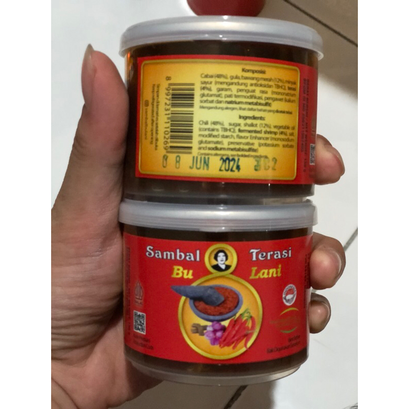 

Sambal Terasi Bu Lani Kaleng 155gr