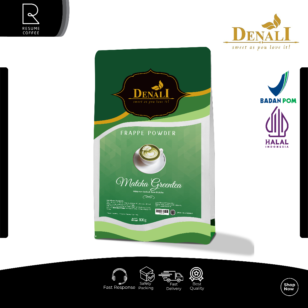 

Powder Matcha Greentea Denali 800gr