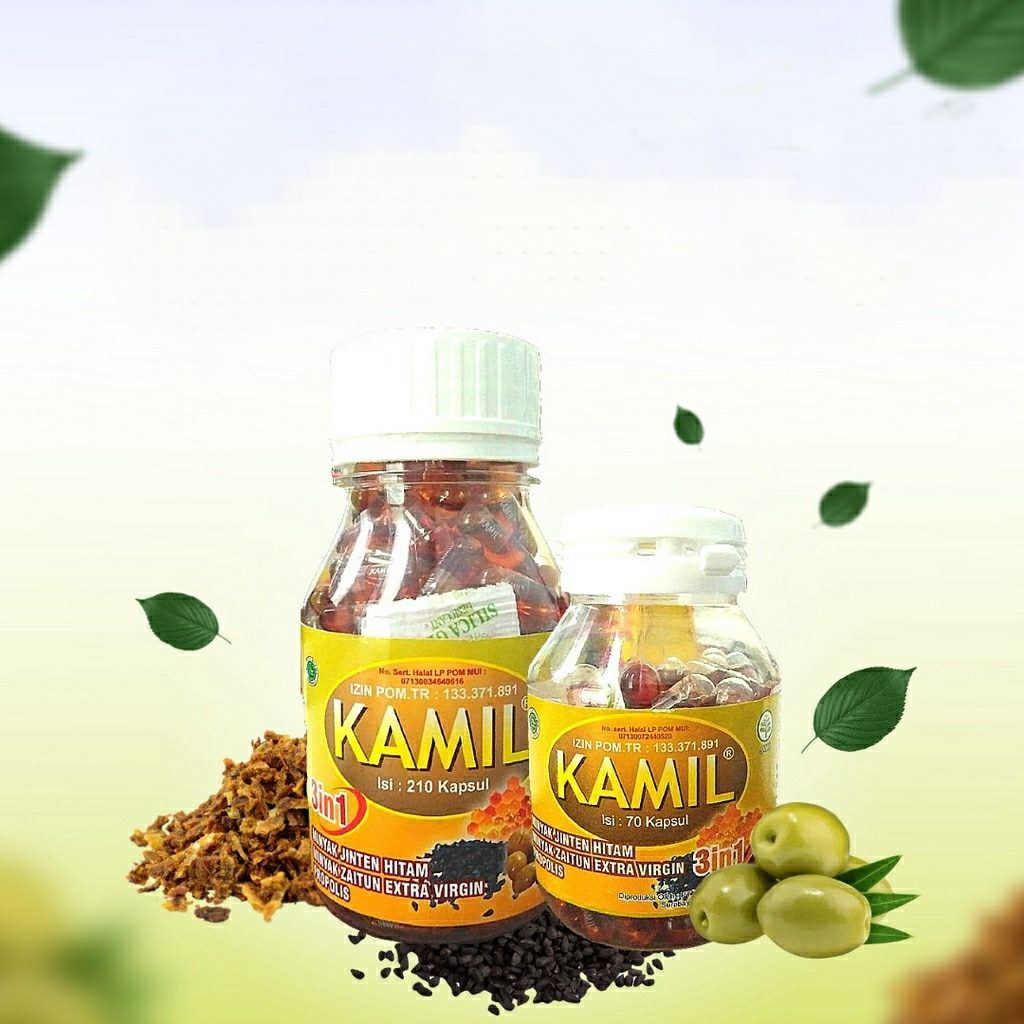 Habbatussauda KAMIL 3 in 1 Minyak Jinten Hitam Zaitun dan Propolis