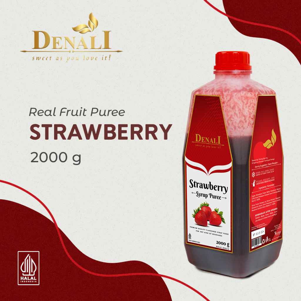 

Denali Puree - Strawberry Puree Smoothies Minuman Konsentrat Buah
