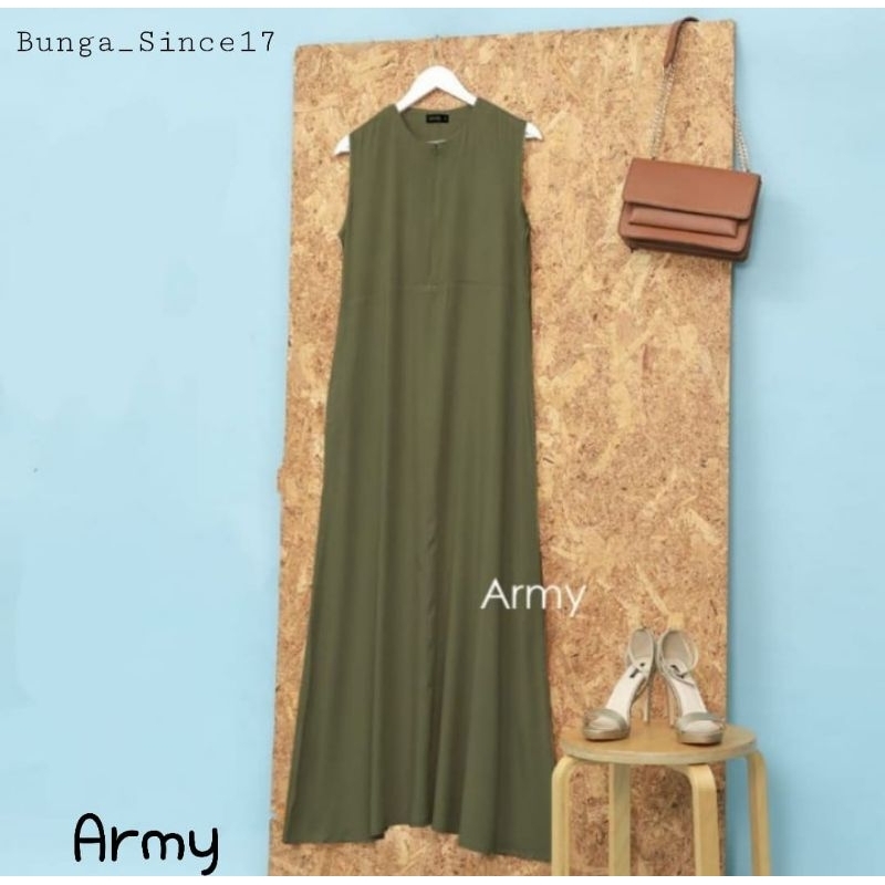 (BISA COD) Inner span Long dress Basic polos
