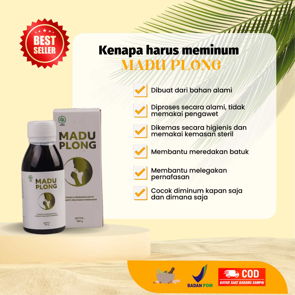 

Madu Plong Obat Herbal Bpom Atasi Radang Paru - Paru Batuk Dan Sesak Nafas