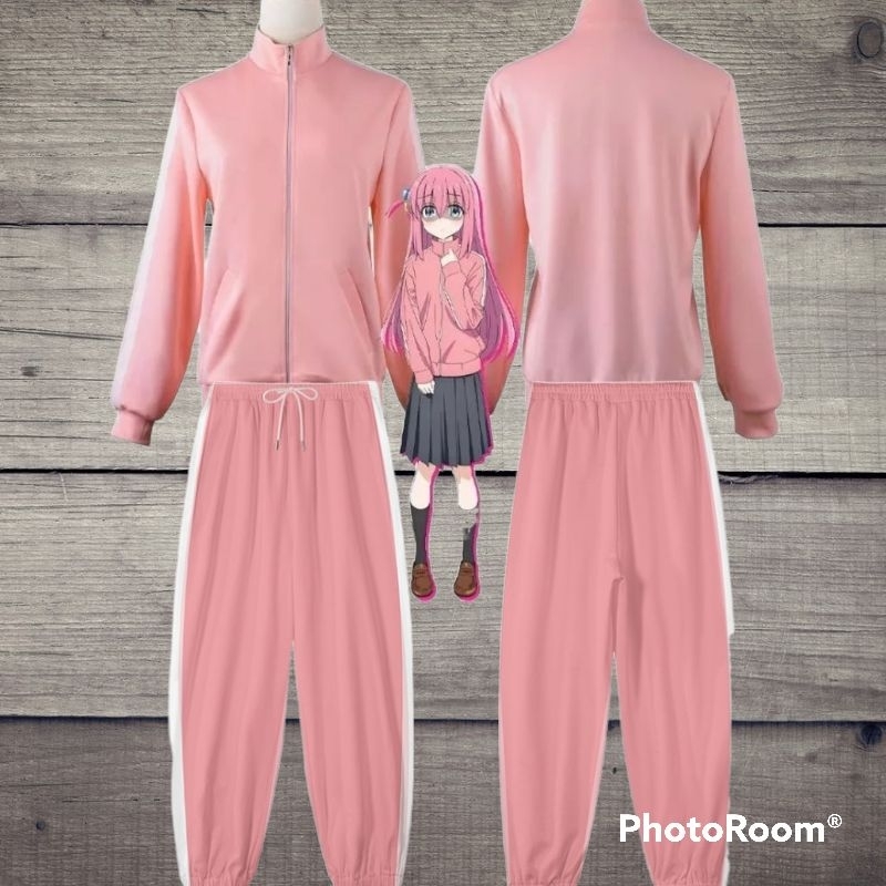 JAKET WIBU ANIME PRIA WANITA BOCCHI THE ROCK COSPLAY CASUAL MURAH KEREN LARIS-JAKET PRIA-JAKET WANIT