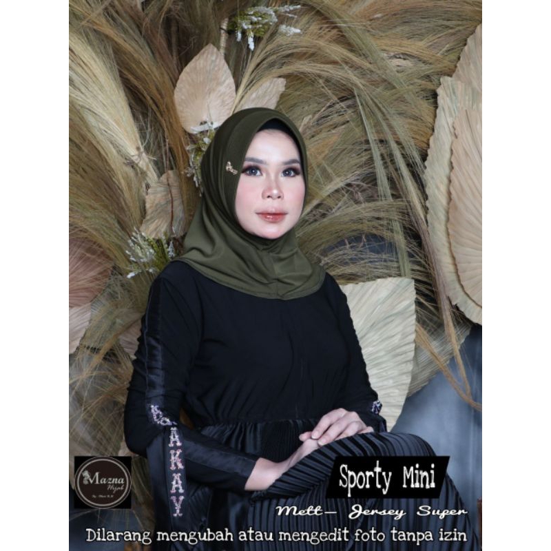BEST SELLER SPORTY MINI  ORI AL FAEZYA | JERSY SUPER|HIJAB SPORTY AF ALFAEZYA ORI BY BUNYAMIN