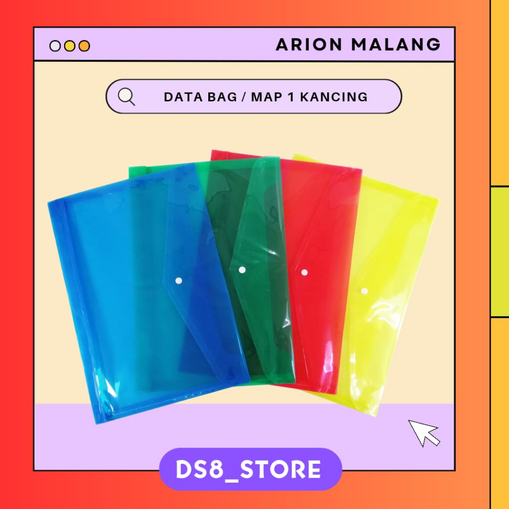

Map Plastik Warna / Databag 1 Kancing POP1