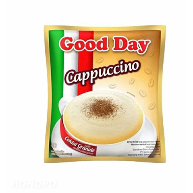 

Good Day Cappucino Granule 1 renceng