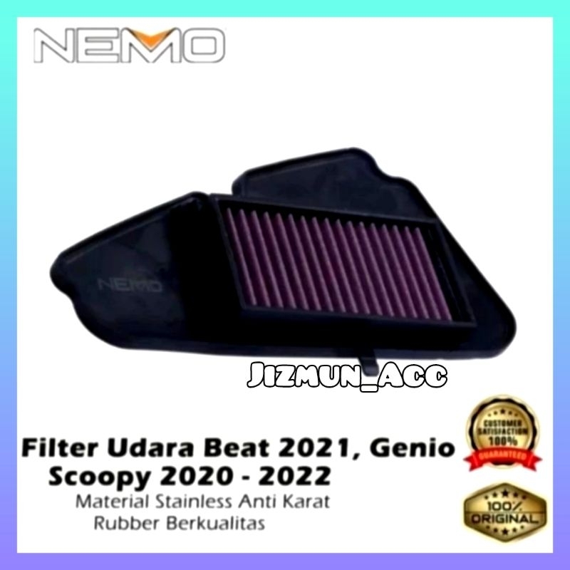 FILTER UDARA NEMO MOTOR GENIO BEAT DELUXE SCOOPY BEAT STREET 2022 2023