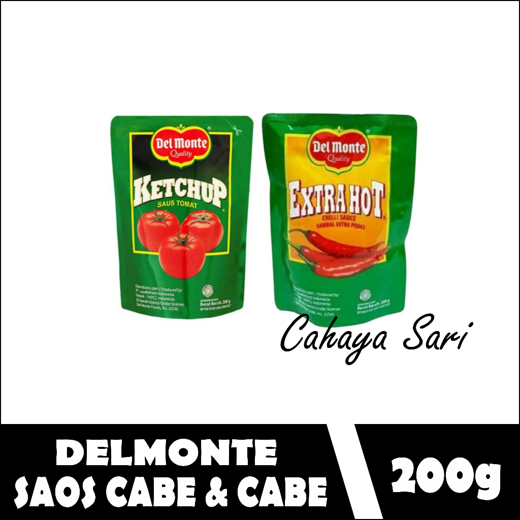 

DELMONTE KETCHUP SAUS TOMAT 200GR