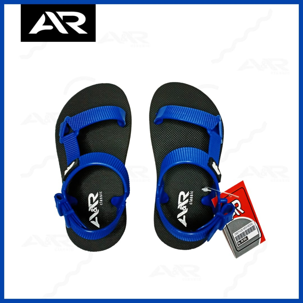 A&R Sandal Anak Cewek Cowok Kids Sandal Gunung Anak Classic Terbaru Keren Nyaman / Biru