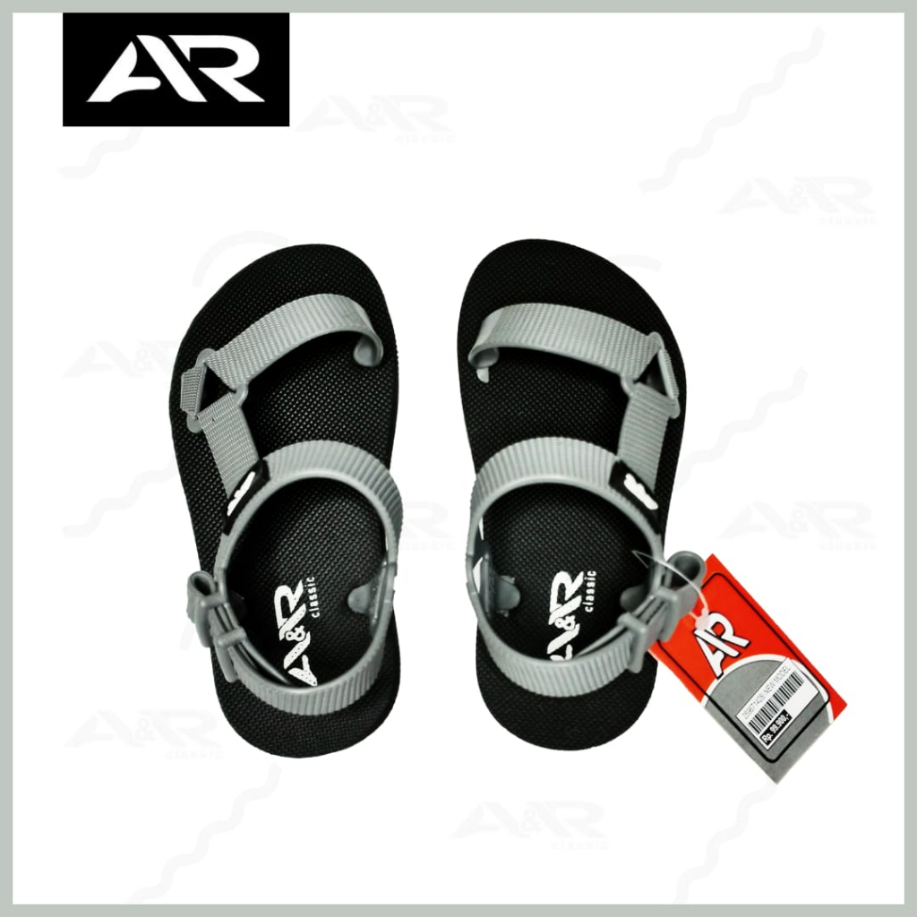 A&R Sandal Anak Cewek Cowok Kids Sandal Gunung Anak Classic Terbaru Keren Nyaman / Abu