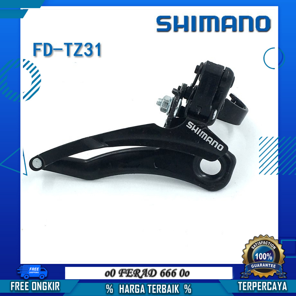 Front Derailleur FD Shimano 3 Speed Model TZ31 Tarikan A/B