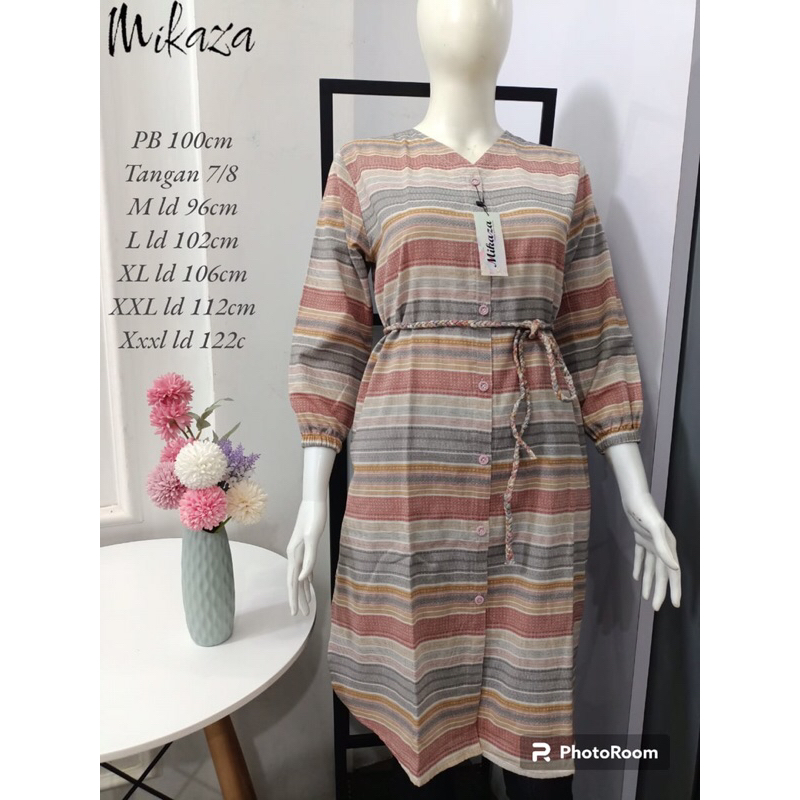 Tunik Mikaza bahan triset