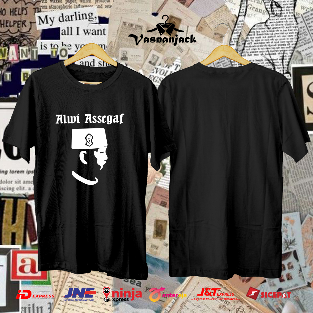 KAOS ALWI ASSEGAF SILUET KAOS FANS ALWI ASSEGAF KAOS BAHAN COTTON COMBED 30S PREMIUM KAOS BAJU DISTR