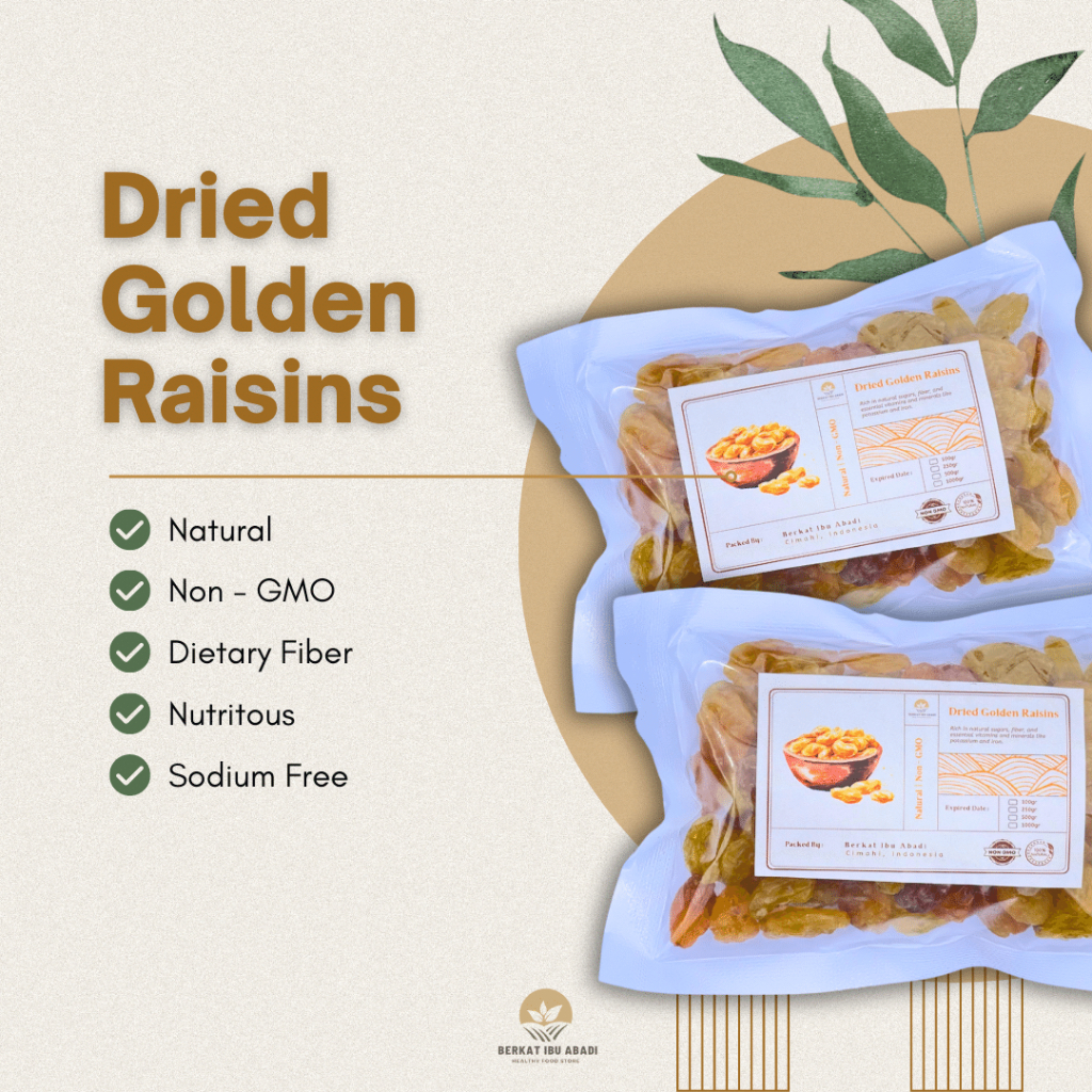 

Golden Raisin Fancy 50gr / Kismis Golden Fancy 50gr