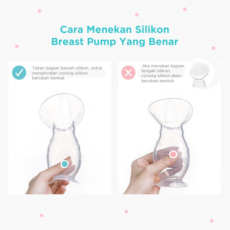 MOOIMOM New Silicone Breast Pump - Penampung ASI