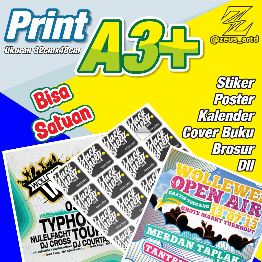 

Print A3+ | Cetak A3+ MURAH HVS / Art paper / Art Carton