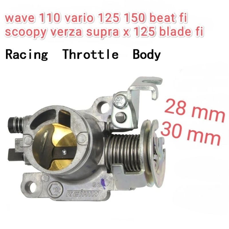 thorttle body karburator injeksi vario 125 beat fi supra x125 fi scoopy